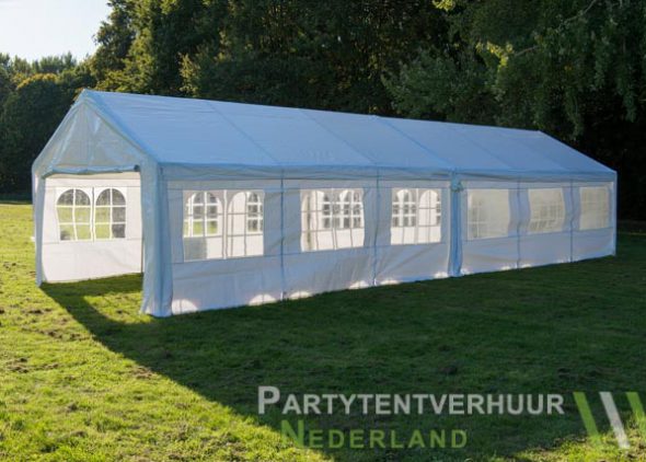 Partytent 6x12 meter zijkant rechts huren - Partytentverhuur Nederland